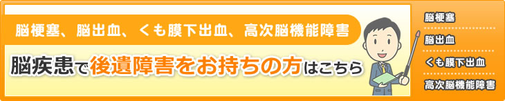 脳梗塞、脳出血、くも膜下出血、高次脳機能障害　脳疾患で後遺障害をお持ちの方はこちら